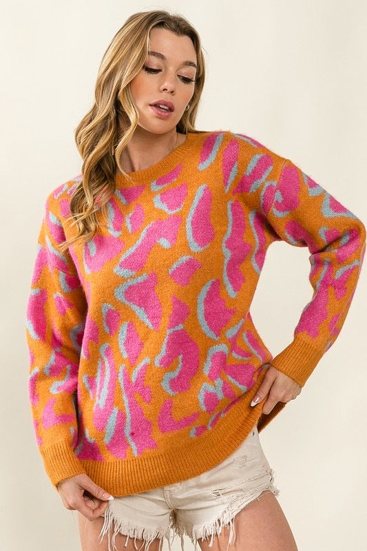 Mango Leopard Sweater