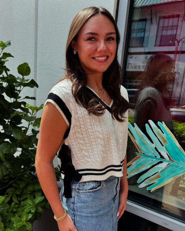 Preppy Bow Vest