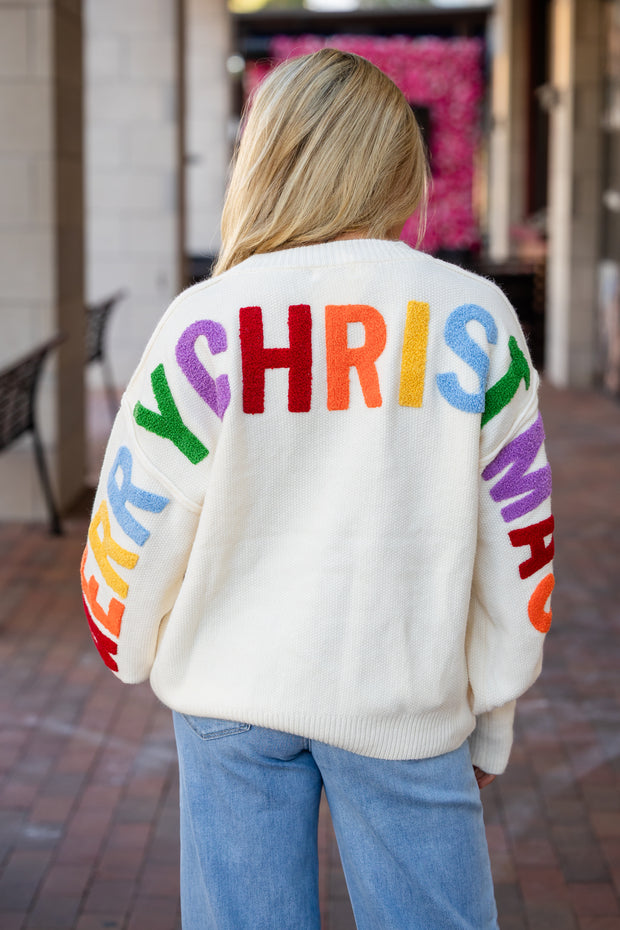 Christmas Letters Sweater
