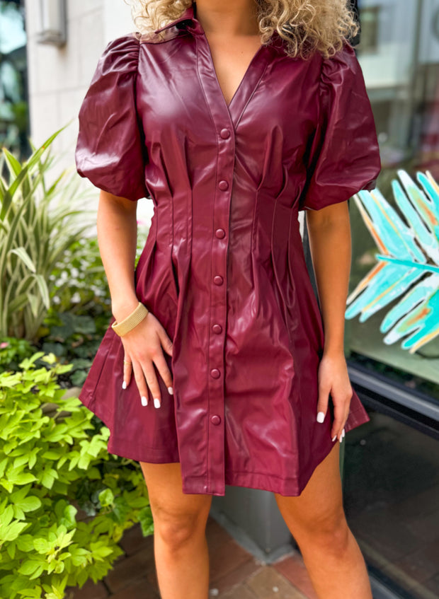Kenna Leather Dress