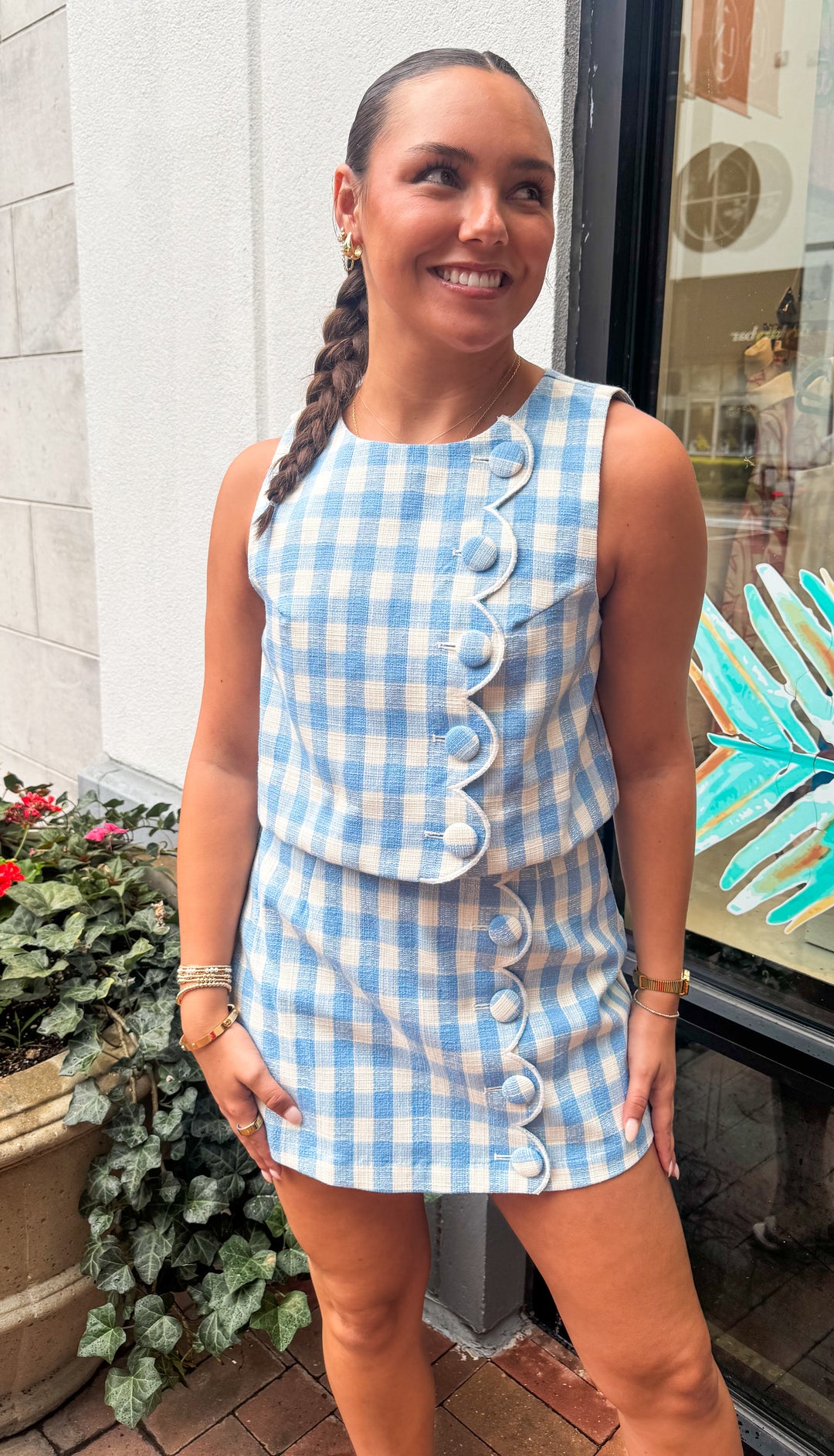 ella blue dresses Plus Size Ella Swiss Dot Mini Dress