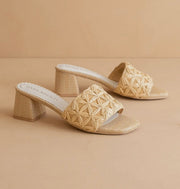 Winnie Raffia Heels