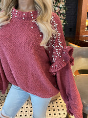 Sangria Pearl Sweater