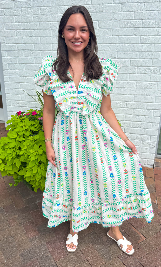 Liv Ruffle Midi