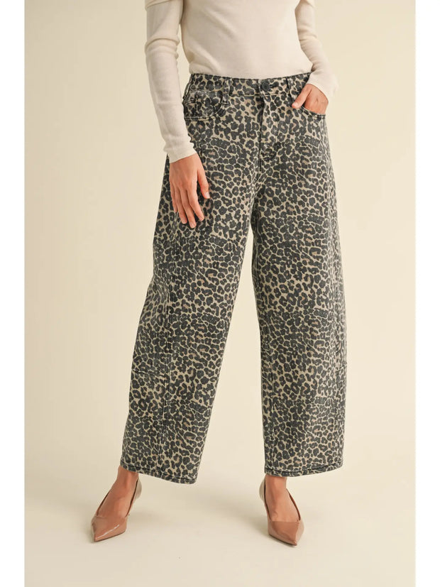 Mia Leopard Denim