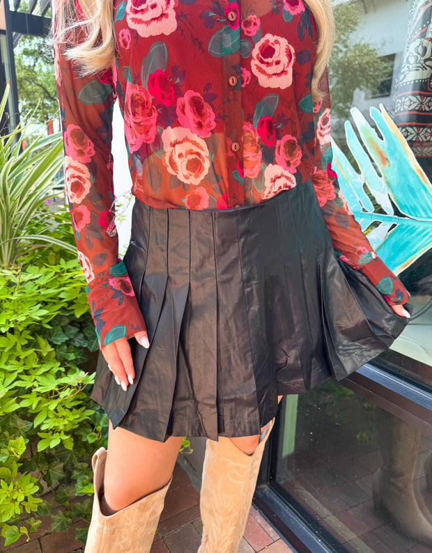 Liv Leather Skirt