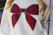 Joyful Plaid Bow Top