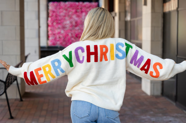 Christmas Letters Sweater