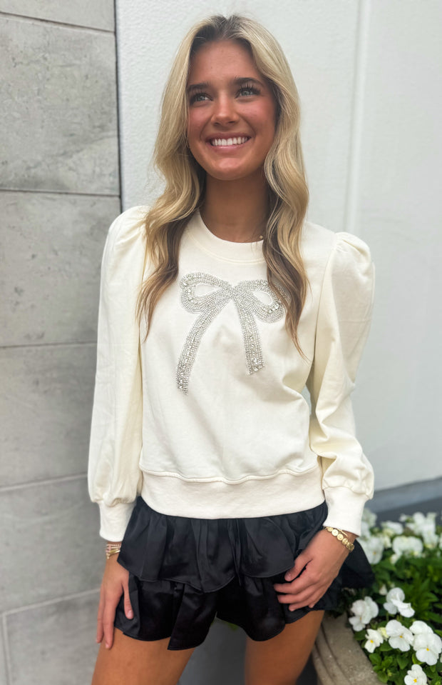 Ivory Ribbon Sweater