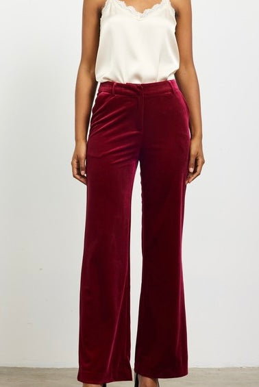 Cherry Velvet Pants