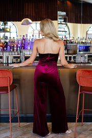 Velvet Crimson Jumpsuit