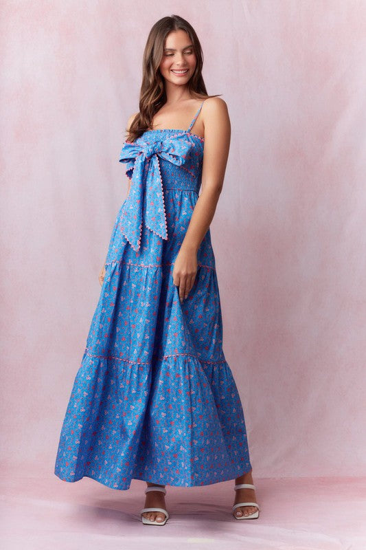 Bluebonnet Bow Maxi