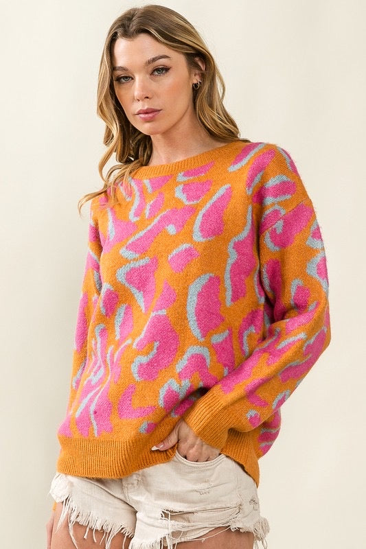 Mango Leopard Sweater