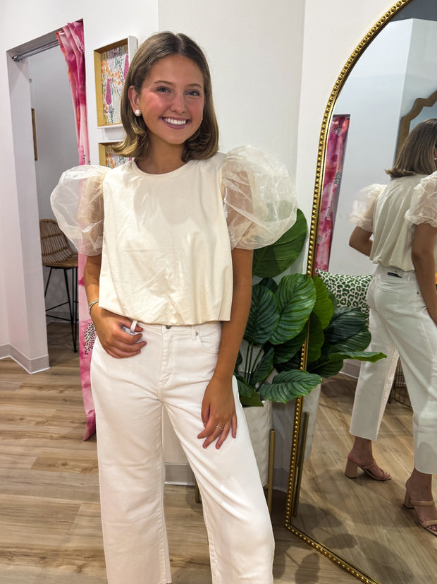 Organza Slv Blouse