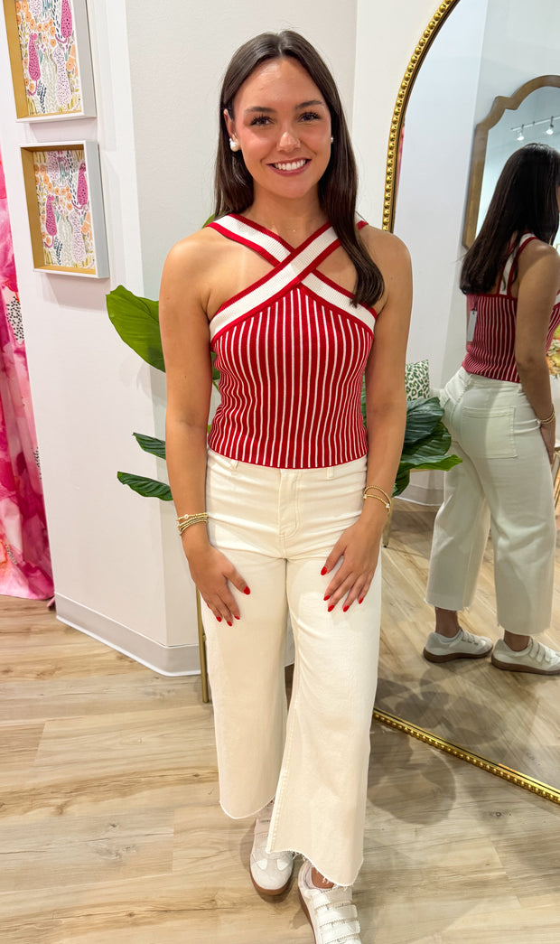Stassi Stripe Halter