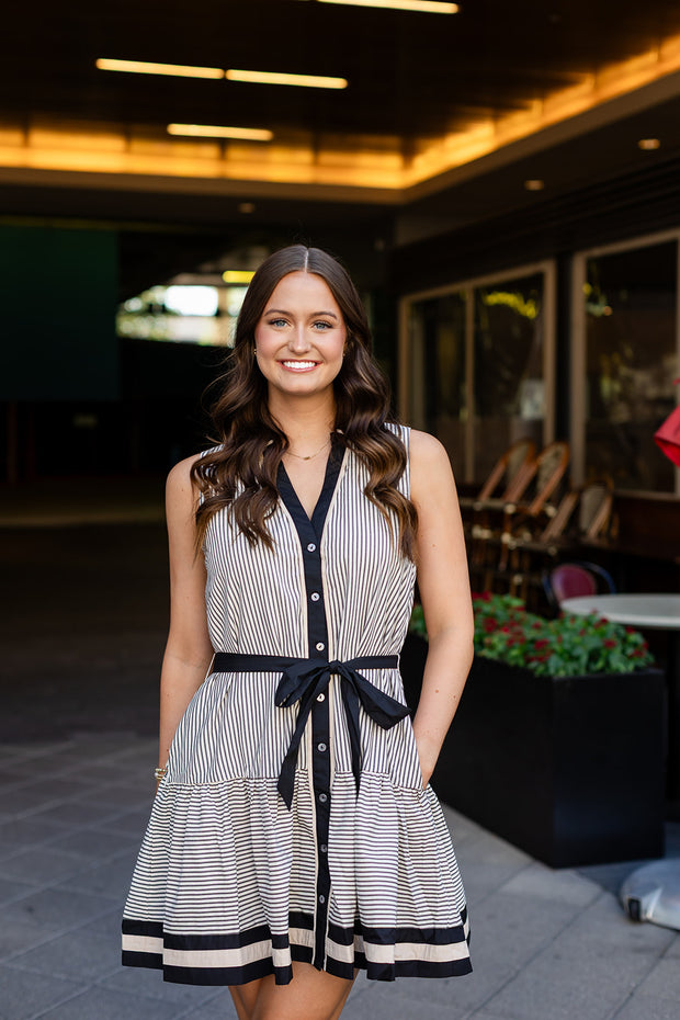 Hattie Stirpped Dress