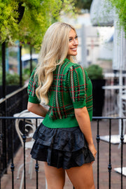Cheerful Plaid Sweater