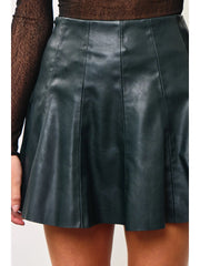 Pine Leather Skirt