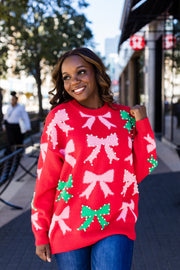 Holiday Bows Sweater