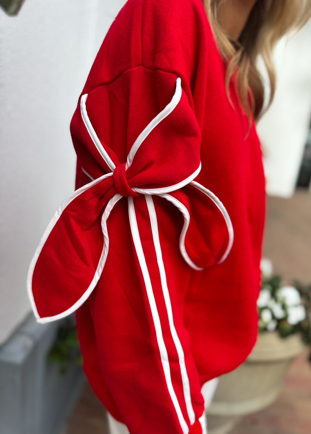 Festive Bow Sweatshirt