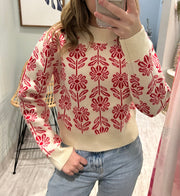 Poppy Floral Sweater