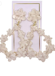Blanca White Shell Earrings