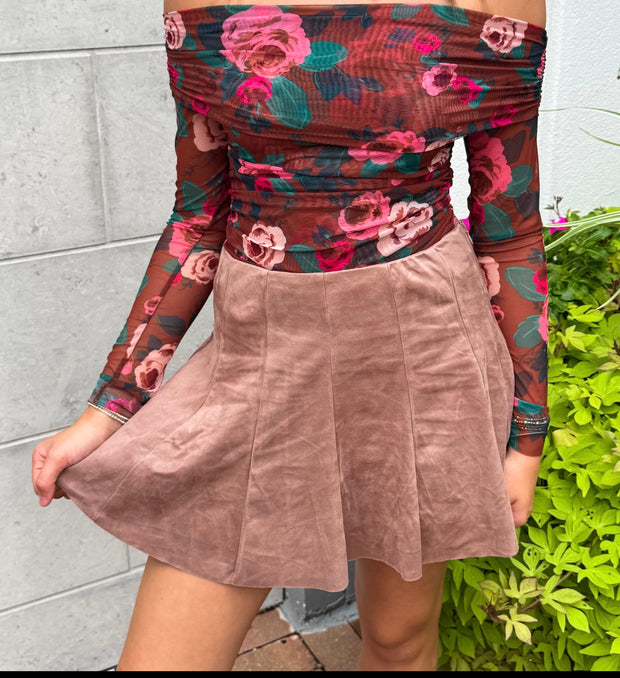 Cocoa Floral Bodysuit