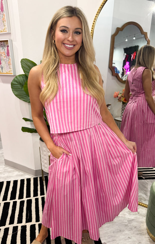 Jane Striped Skirt