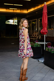 Plum Floral Dress