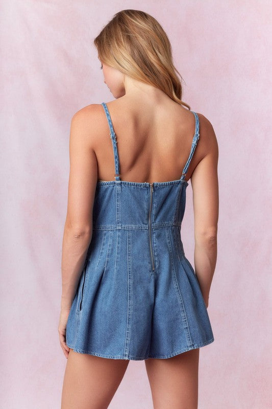 Dolly Denim Romper