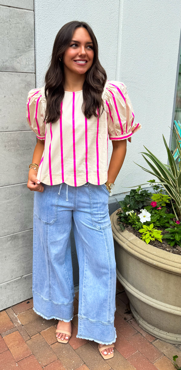 Sara Stripe Top