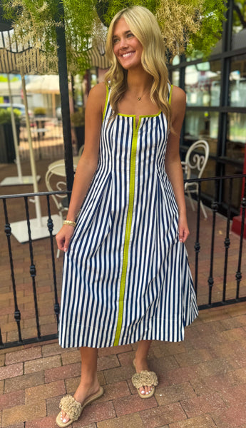 Nautical Neon Stripes Maxi