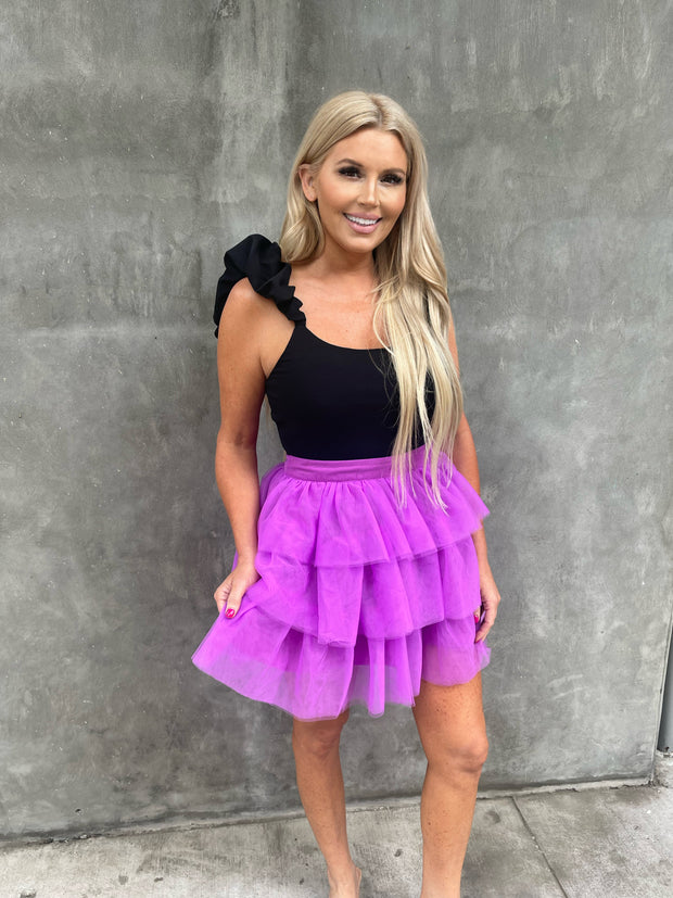 Neon Tulle Skirt